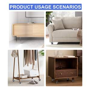 Horizontale Rollkarte Forma universaler Rad <span class=keywords><strong>3</strong></span> Zoll Stütze Fußzubehör Rad Schwerlast-Rollkarren - Product Image 6