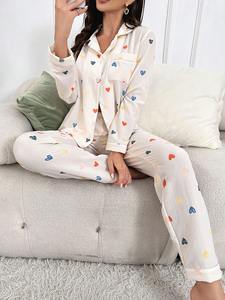 <span class=keywords><strong>Pigiama</strong></span> <span class=keywords><strong>Invernale</strong></span> da Donna a Maniche Lunghe, Lingerie Carina, Set <span class=keywords><strong>Pigiama</strong></span> in Tessuto, Abbigliamento da Notte <span class=keywords><strong>Femminile</strong></span>, Nuovo - Product Image 3