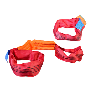 Sangle de levage ronde en polyester rouge durable de 5 tonnes, sans fin et flexible, pour levage lourd - Product Image 6