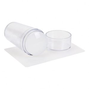 Outils de stamping pour ongles en silicone, ensemble de tampons pour <span class=keywords><strong>manucure</strong></span> française à une ou deux extrémités <span class=keywords><strong>avec</strong></span> capuchons, kit d'impression complet pour bricolage, directement de l'usine - Product Image 6