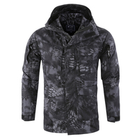 Veste de sport d'extérieur imperméable ESDY Rip-stop, veste chaude pour la chasse, coupe-vent tactique pour hommes