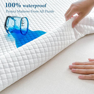 <span class=keywords><strong>Protector</strong></span> de Colchón Impermeable de Poliéster, Tamaño Queen, Transpirable, Silencioso, Bolsillos Profundos de 6"-18", 300 Hilos, Lujoso, <span class=keywords><strong>Para</strong></span> Todas las Estaciones, Lavable a Máquina - Product Image 2