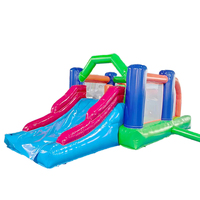 Château gonflable en PVC durable à prix d'usine pour enfants, avec toboggan, pour intérieur/extérieur, 5,6x2,6x2,2m, en vente