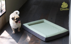 Letto <span class=keywords><strong>per</strong></span> <span class=keywords><strong>Cani</strong></span> Ortopedico di Lusso in Morbido Tessuto di Cotone con Schiuma, Rettangolare - Product Image 5