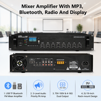 Amplificateur de mixage métallique 60W 120W 240W avec MP3 pour tuner – Meilleur amplificateur intégré pour les soirées