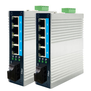 محول شبكة صناعي CF FIBERLINK CF-PY1024GM-2 بـ 5 منافذ، سرعة 10 جيجابت في الثانية، ألياف مزدوجة 1310 نانومتر، 1SC، 4 منافذ POE، مسافة 2 كم، يدعم VLAN وQoS - Product Image 6