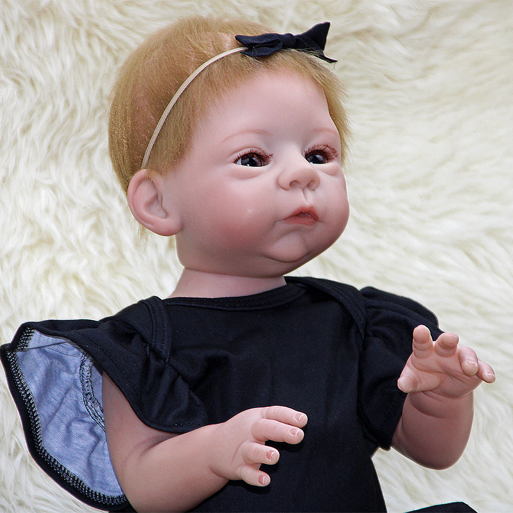 45cm Twin Sister Anne and Albina Reborn Baby Doll Girl Toy Real