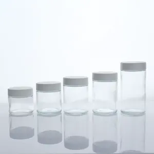 ガラス瓶2オンス/3オンス4オンス/5オンス/6オンス子供用スタッシュジャー丸蓋ガラススタッシュコンテナ