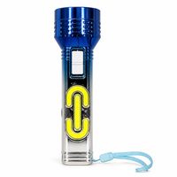 Mini lampe torche solaire LED rechargeable Type-C, lampe de poche COB, lampe de travail à gradient, lampe portative 57g pour le camping et les activités de plein air