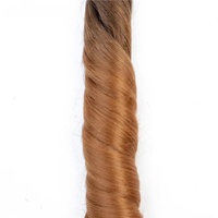 Cheveux synthétiques pré-bouclés pour tresses, Deep Twist, 24 pouces, épais, résistants à la chaleur, faux locs ombrés avec pointes bouclées, 3 paquets