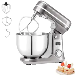 Dapur adonan kue berdiri Mixer SUS304 mangkuk pencampur makanan listrik profesional kompak makanan berdiri Mixer