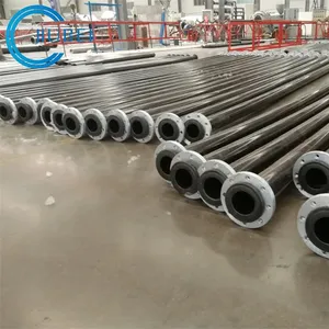 Customized UHMWPE Pipe Plastic Linear Viscosity Average Molecular Weight 2 Million Dalton For Cutter Suction Dredging