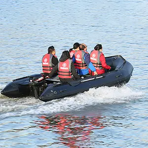 inflatable hypalon rescue boat with fast self inflating system