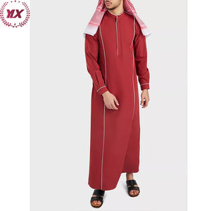 Thobe marocain à capuche tendance, vente en gros, pas cher, pour hommes musulmans, 2023, Daffah, Abaya, Khamis, vêtements arabes islamiques - Product Image 6