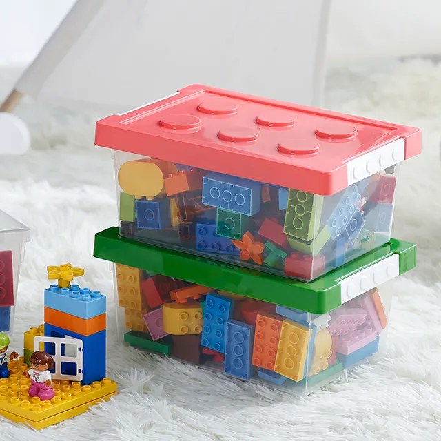 SHIM OYAMA Kunststoff behälter Box Aufbewahrung Spielzeug Aufbewahrung organisator Kleine Größe Blaue Farbe