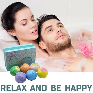 Sel de la Mer Morte Naturel Cacao et Huiles Essentielles de Karité Marque Privée Bombe de Bain Fizzies Coffret Cadeau Ultra Luxe - Product Image 2