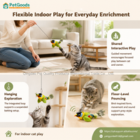 Jouet pour chat en peluche en forme d'oiseau, avec herbe à chat, son couineur, plumes réelles, design suspendu interactif, 3 couleurs, OEM, marque privée, vente en gros, mouvement