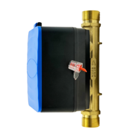 Compteur d'eau intelligent à ultrasons MID numérique 1/2, débitmètre d'eau RS485 à impulsion avec antenne externe pour appartement