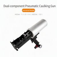 Pistolet pneumatique universel 400 ml pour mastic silicone et adhésifs industriels, marque SLC, garantie 6 mois, haute performance