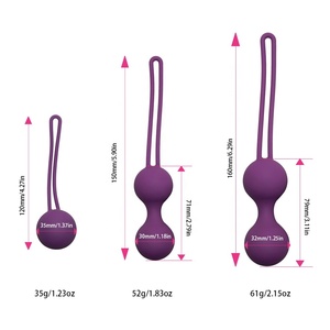 3pcs set Silicone Smart <strong>Ball</strong> Kegel <strong>Ben</strong> <strong>Wa</strong> <strong>Ball</strong> Vaginal Tighten Exercise Machine <strong>Vibrators</strong> Vaginal Geisha <strong>Ball</strong> Sex Toys for Women - Product Image 4