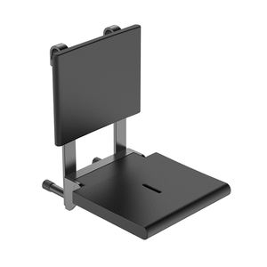 Sillas de baño montadas en la pared, asiento de ducha plegable accesible con respaldo - Product Image 1