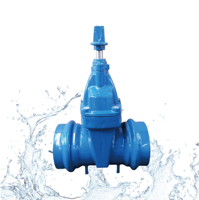 Vanne à opercule manuelle en fonte ductile PN10 DN40-300 EPDM à faible couple, époxy bleu, pour l'irrigation agricole