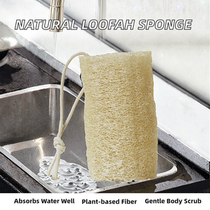 Esponja de lufa natural a base de plantas, exfoliante corporal, forma rectangular, 4 mm de grosor, rodajas de esponja de lufa natural. - Product Image 2