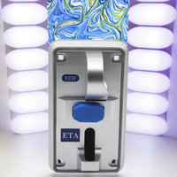 JY Prix de gros Monnayeur multi-monnaies avec indicateur LED coloré et conception anti-fraude pour machine d'arcade à monnayeur Modèle CA-933F