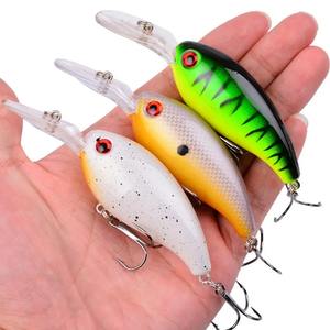 Leurres <span class=keywords><strong>de</strong></span> pêche Minnow Crank Wobble Bait, <span class=keywords><strong>kit</strong></span> <span class=keywords><strong>de</strong></span> leurres artificiels durs pour la pêche au bar, à la truite, à la perche en eau douce et en eau salée - Product Image 6
