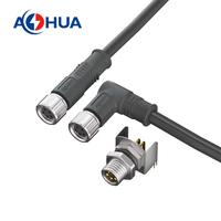 AOHUA 4Pin Métal Mâle Femelle Plug/Jack Moled Câble Blindé 20/22/24 AWG Pour Led