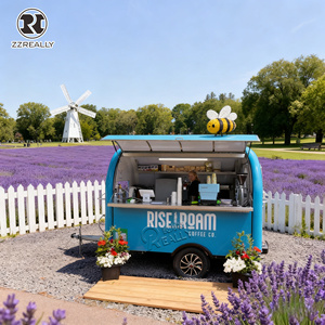 2025 camions de nourriture déplacent des remorques de restauration rapide Mobile café crème glacée crêpe chariot de nourriture - Product Image 6