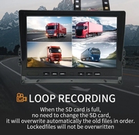 Monitor mobil LCD TFT Super lebar 10.1 inci, Monitor Video dasbor mundur untuk mobil dan mundur