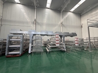 Nouveau système de cages à batterie modernes pour l'élevage avicole à grande échelle, production d'œufs, collecte automatique des œufs, gain de place