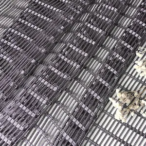 Çözgü örgü kumaş ev tekstili için üretici geri dönüşümlü şeffaf polyester çiçek astarlı % 100% poli örgü kumaş