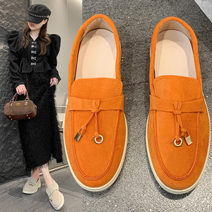 <span class=keywords><strong>Mocassini</strong></span> da <span class=keywords><strong>Donna</strong></span> in Morbida Pelle Scamosciata con Nappa Metallica, Scarpe Basse Slip-on Multicolore, Comode per Camminare, Calzature Casual per Uso Quotidiano - Product Image 5