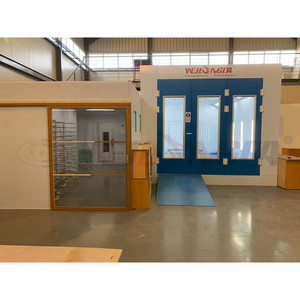 Cabina <span class=keywords><strong>de</strong></span> pulverización con lámpara infrarroja, cabina <span class=keywords><strong>de</strong></span> pintura automotriz en línea con estación <span class=keywords><strong>de</strong></span> preparación, estación <span class=keywords><strong>de</strong></span> trabajo múltiple para pintura <span class=keywords><strong>de</strong></span> coche - Product Image 2