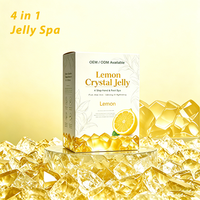 Soin des pieds de luxe en 4 étapes, parfum citron intense, gelée pour pédicure |   Formule de gelée activée par l'eau |   Fournisseur direct de produits de beauté pour salons de beauté en gros