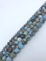 Perles en pierre naturelle de haute qualité en gros, perles en pierre de Larmar, pour la fabrication de bijoux, boucles d'oreilles, bracelets, colliers, œil de chat bleu