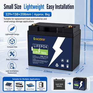 יצרן סוללות LiFePO4 12.8V 50Ah בעלות מחזור עמוק, סוללת ליתיום להחלפת סוללות עופרת-חומצה לקרוואנים, יאכטות ואנרגיה סולארית, סיטונאי - Product Image 5