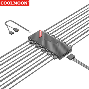 ฮับแยกสัญญาณ <span class=keywords><strong>RGB</strong></span> สำหรับคอมพิวเตอร์เกมมิ่ง <span class=keywords><strong>COOLMOON</strong></span> รุ่นใหม่ ปี 2024 รองรับ SATA PWM 4Pin 5V 3Pin ฮับแยกสัญญาณ <span class=keywords><strong>RGB</strong></span> สำหรับพัดลมคอมพิวเตอร์ PC ฮับพัดลม ARGB - Product Image 6