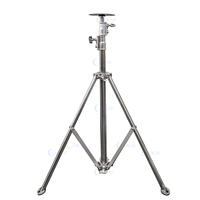 Mât d'antenne portable télescopique manuel en acier inoxydable léger, extensible de 3 m, 5 m, 6 m pour caméra de vidéosurveillance PTZ