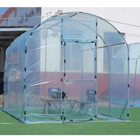 Serre miniature en polytunnel pour jardin, couverture en film plastique PE anti-UV pour l'extérieur, saison hivernale, faible coût