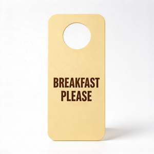 Cartes suspendues en carton imprimées, vente en gros directe usine, pour commandes de service en chambre, taille personnalisée, qualité supérieure, forme et logo sur mesure - Product Image 1