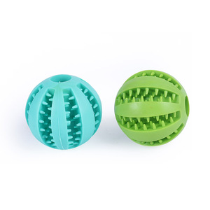 Natuurlijk Rubber Hondenspeelgoed Interactieve Beweging Kauwtand Schoonmaken Hondenvoer Bal Speelgoed - Product Image 3