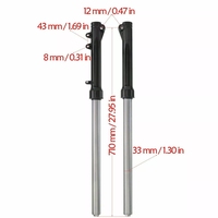 Amortisseur de moto 710mm 33mm pour essieu 12mm frein à disque Pit Bike Apollo SSR 125cc