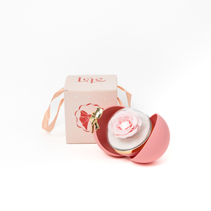 Caja de Joyería de Lujo Zebopak con Diseño de Bola Navideña, Logotipo Personalizado, Esfera Creativa con Rosa Preservada, Caja de Regalo para Anillos, Bodas y Fiestas, Venta al Por Mayor - Product Image 4