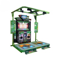 Machine de simulation de danse musicale à deux joueurs en vente chaude, machine de danse et de musique d'arcade / machine de jeu de danse musicale vidéo
