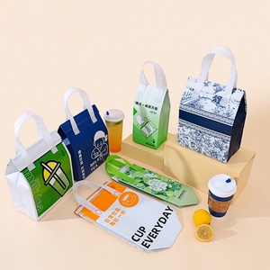 Bolsa Térmica Plegable Baoren para Llevar, de Tela No Tejida, para Café, Pastel, Té con Leche, Chocolate, Sándwiches, con Impresión Personalizada a Color - Product Image 6