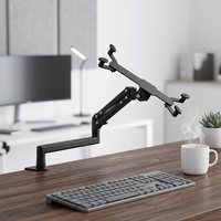 Support de bureau flexible et réglable de haute qualité avec pince pour téléphone et tablette, support de montage en aluminium long pour iPad compatible