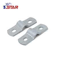 Collier de serrage pour tuyau en forme de U à double trou de 63 mm 100 mm pour l'alimentation en eau